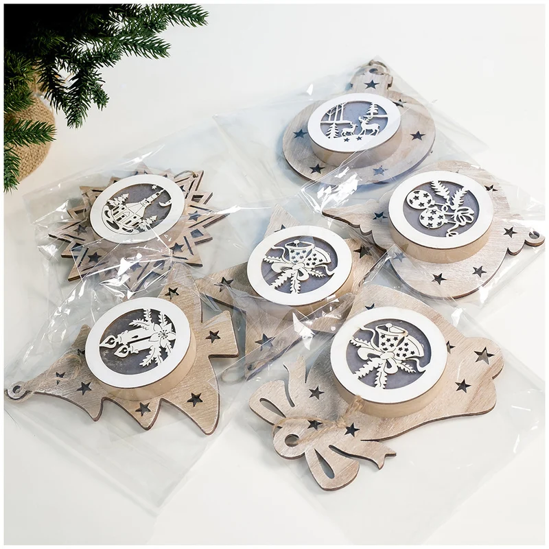 Dekorative Holz-Weihnachts ornament Karnz