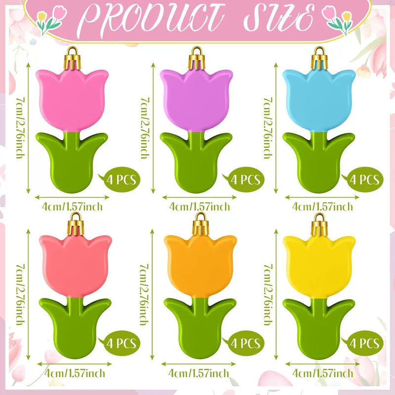 Dekorativer Tulpen Türkranz Karnz