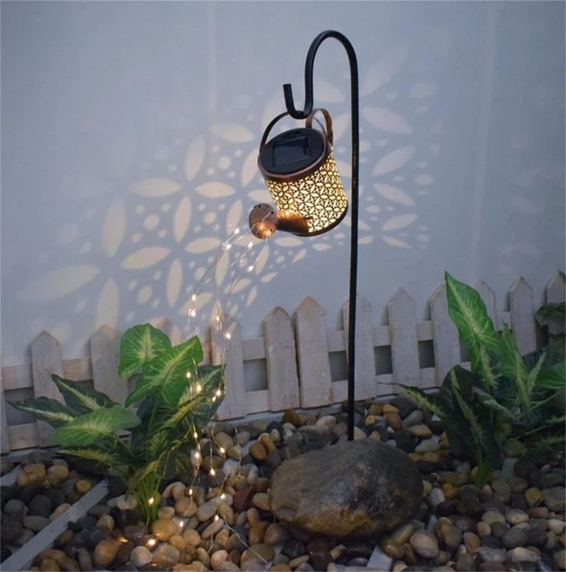 Dekorative Solar Gießkanne Licht Karnz