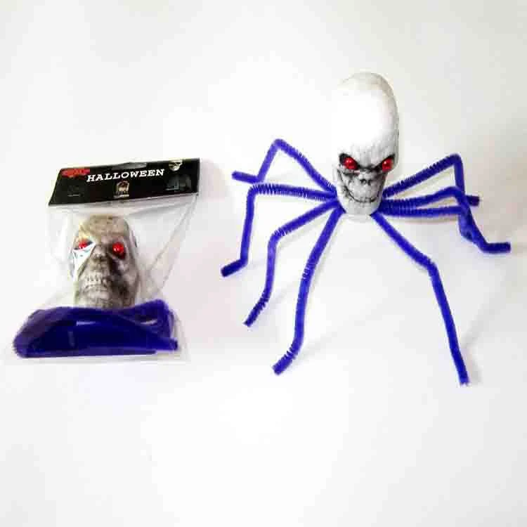 Dekorative Schädel-Spinnenfigur Karnz
