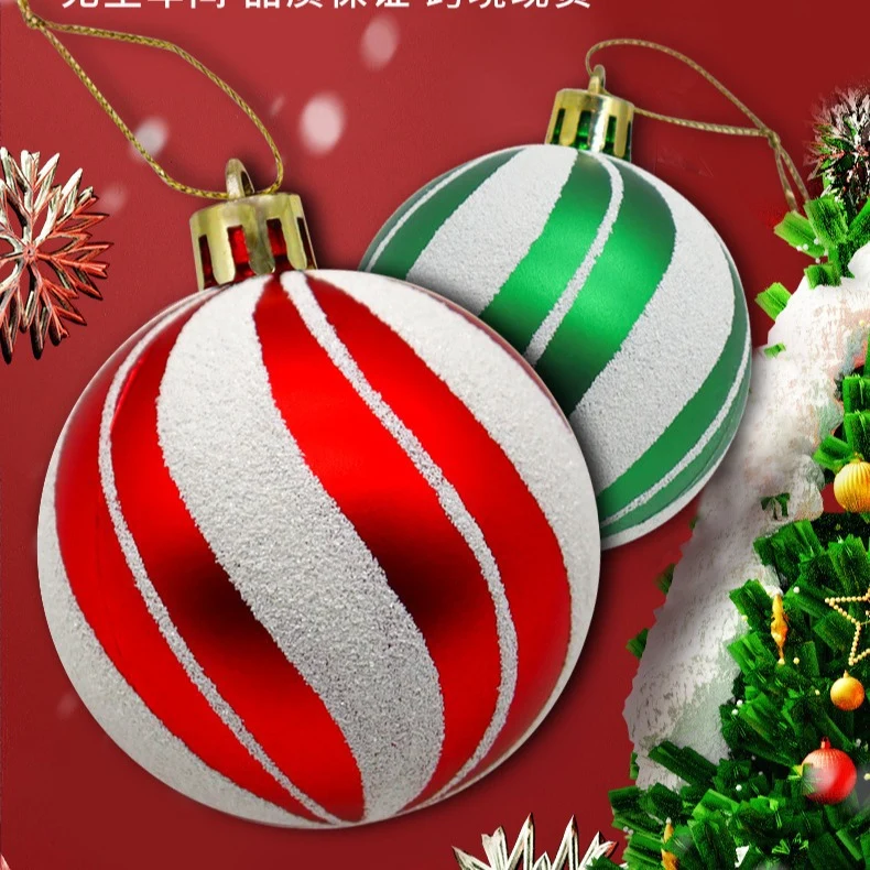 Dekorative bruchsichere Weihnachtsbaumkugeln Set Karnz