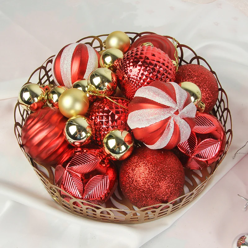 Dekoratives bruchsicheres Weihnachtsbaumkugel-Set Karnz