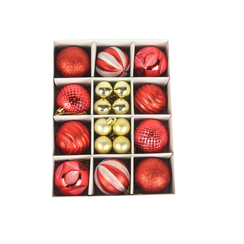 Dekoratives bruchsicheres Weihnachtsbaumkugel-Set Karnz