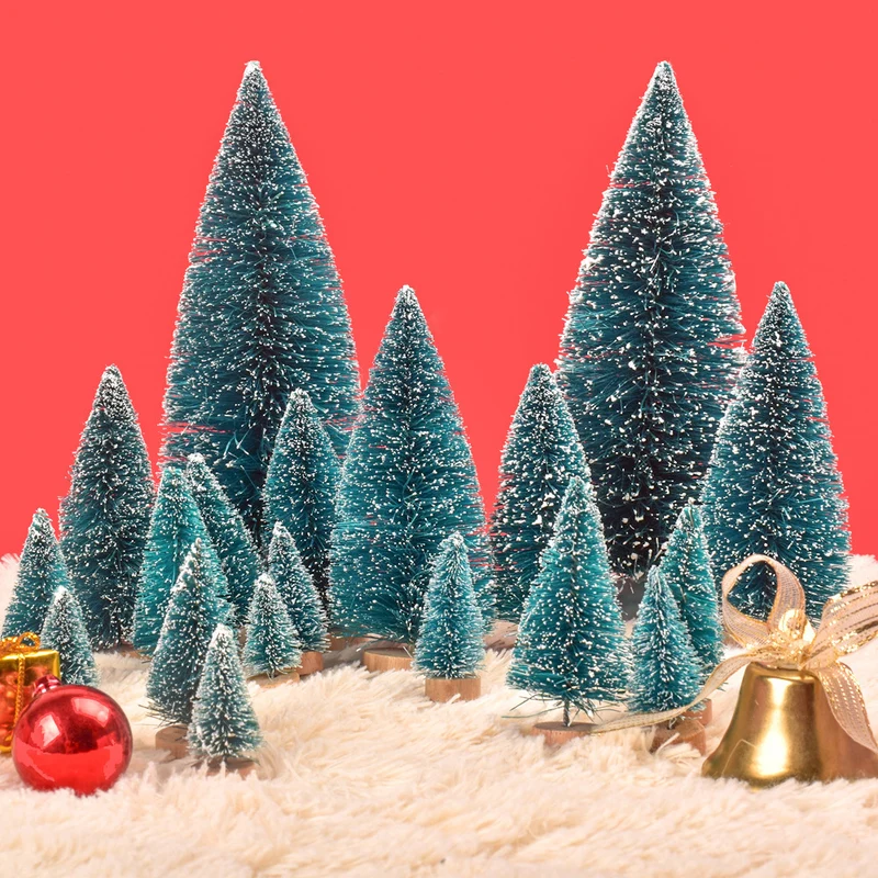 Dekoratives Mini-Schneebedecktes Weihnachtsbaum-Set Karnz