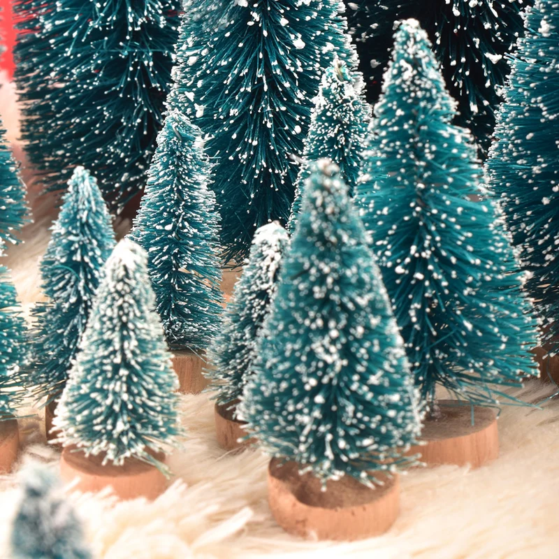 Dekoratives Mini-Schneebedecktes Weihnachtsbaum-Set Karnz