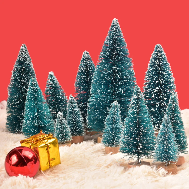 Dekoratives Mini-Schneebedecktes Weihnachtsbaum-Set Karnz
