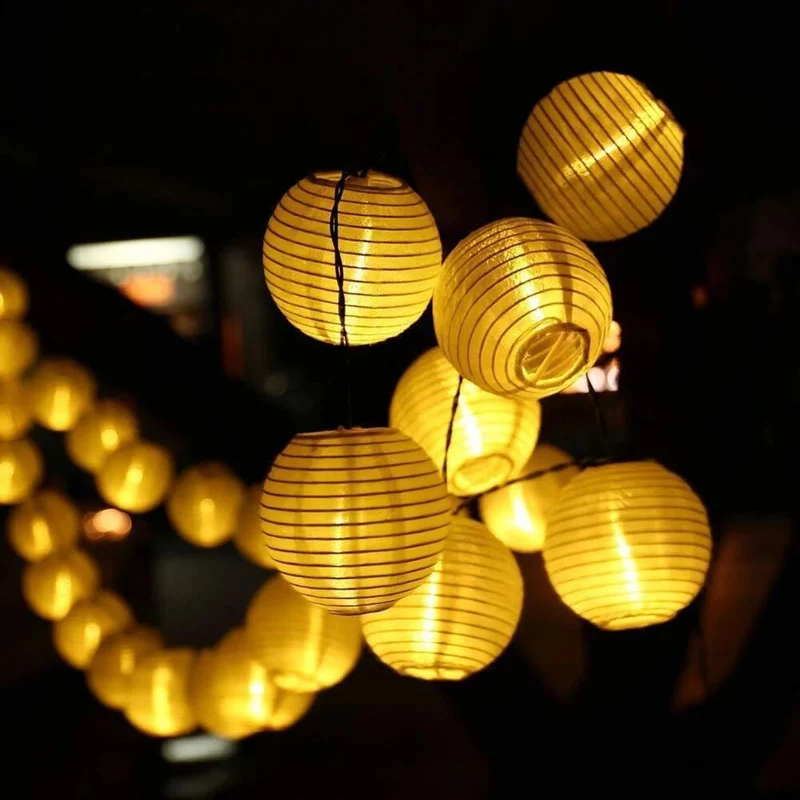 Dekorative LED Laternen Lichterkette Karnz