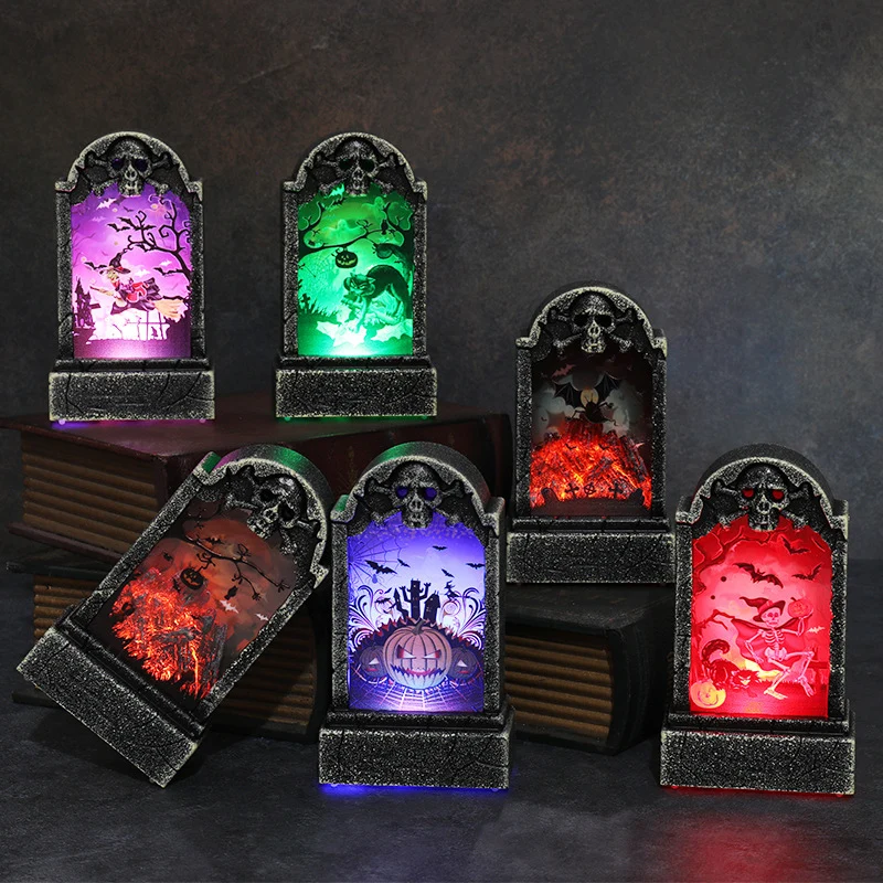 Dekorative LED Gespenster Friedhof Laterne Karnz
