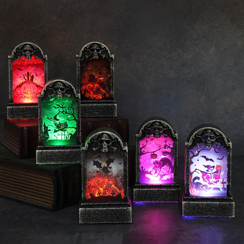 Dekorative LED Gespenster Friedhof Laterne Karnz