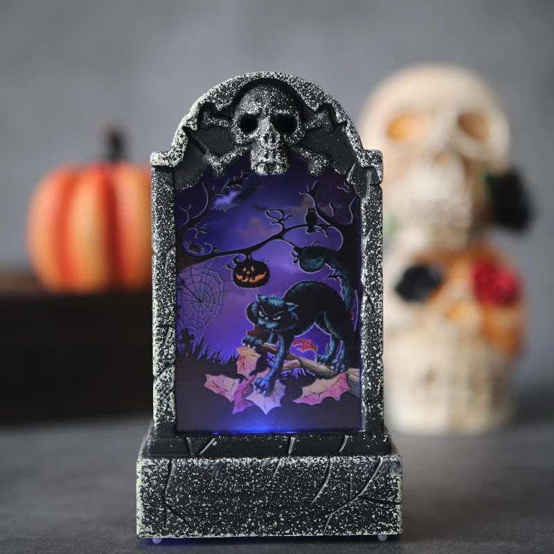 Dekorative LED Gespenster Friedhof Laterne Karnz
