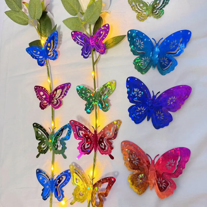 Dekorative LED Schmetterlings Lichterkette Karnz