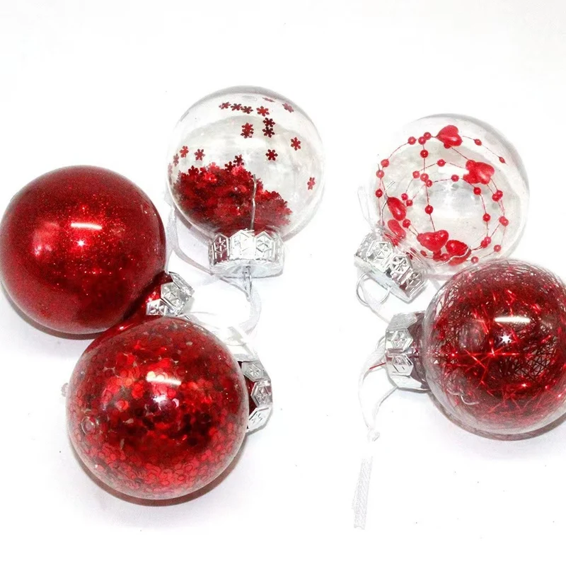Dekorative Glitzer Weihnachtsornamente Karnz