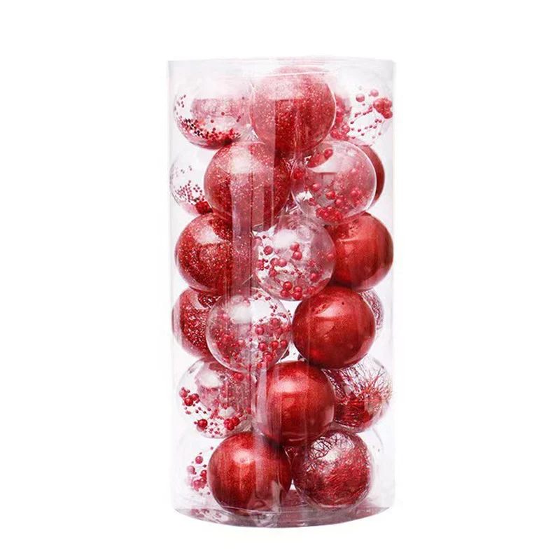 Dekorative Glitzer Weihnachtsornamente Karnz