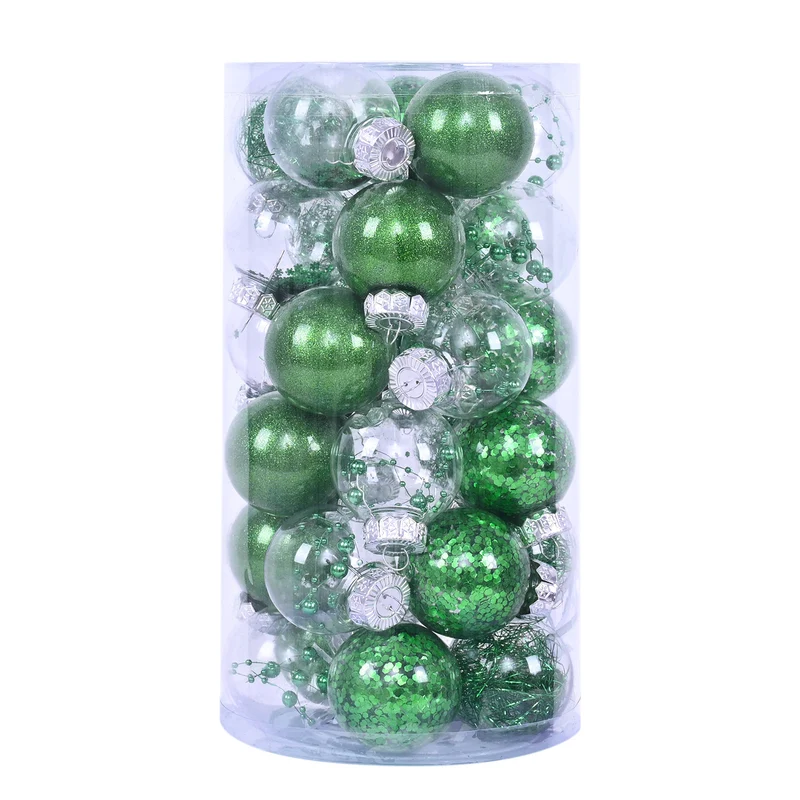 Dekorative Glitzer Weihnachtsornamente Karnz