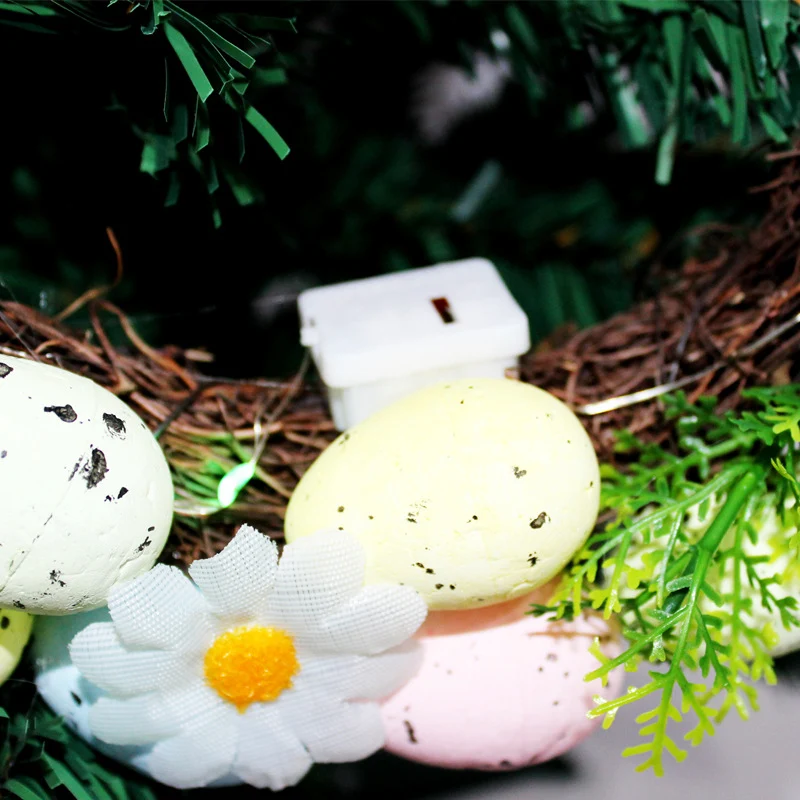 Dekorativer floraler Osterkranz Karnz