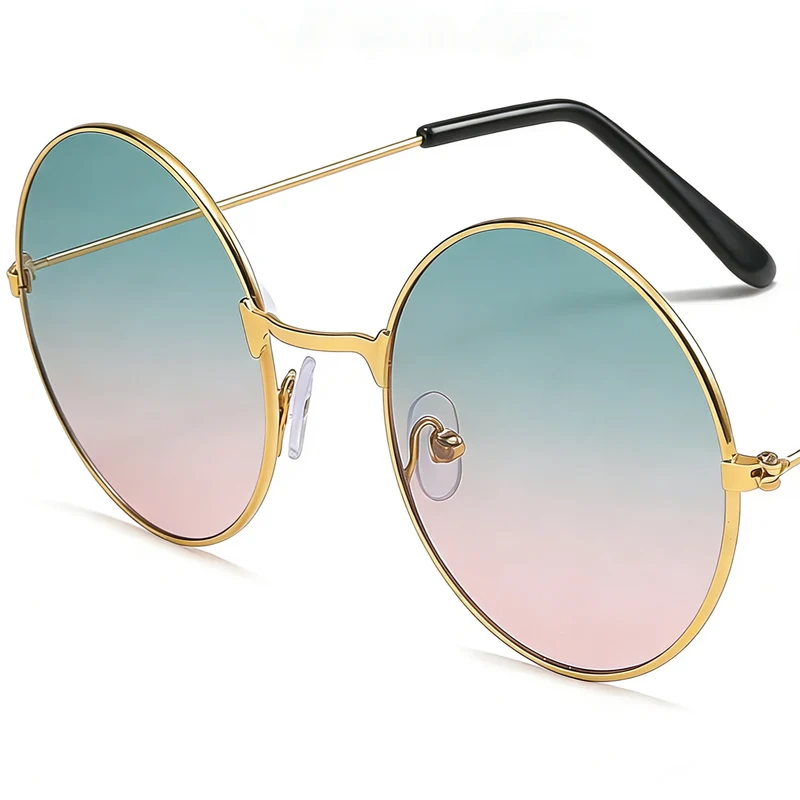 Retro Runde Glas Sonnenbrille Karnz