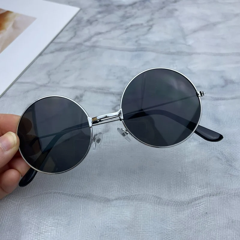 Retro Runde Glas Sonnenbrille Karnz