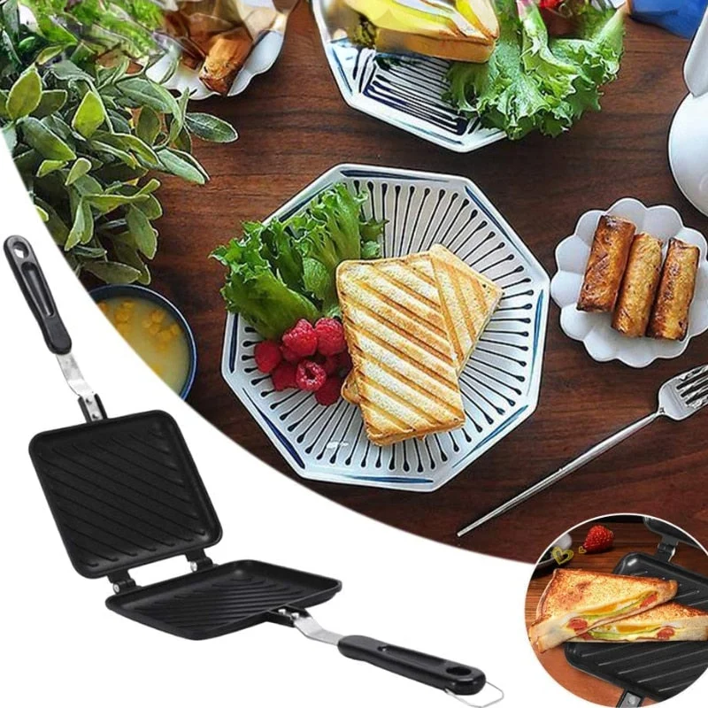 Karnz | Doppelseitiger Antihaft-Sandwich-Maker-Pfanne