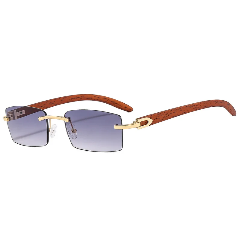 Stylische Holzgriff Quadratische Sonnenbrille Karnz