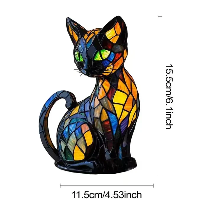 Lumikat Handmade Leuchtende Katzenlampe – Atmosphärische Beleuchtung und Geschenk | Karnz