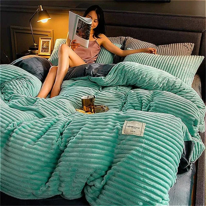 Vivolux | Ultimative Bequeme Winter Bettwäsche Kuschelige Wärme – Bettbezug 240 x 220 cm