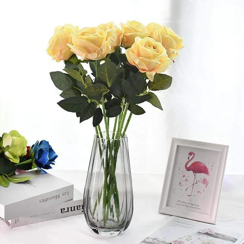 10 Stück Seidenrosen Karnz