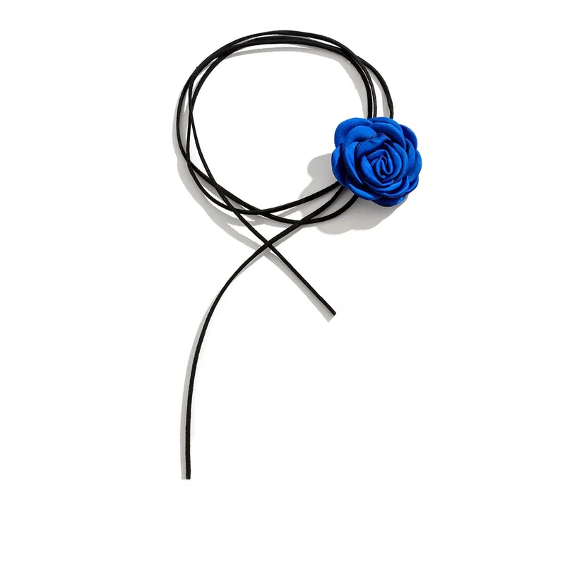 Floral Satin Cord Choker Karnz