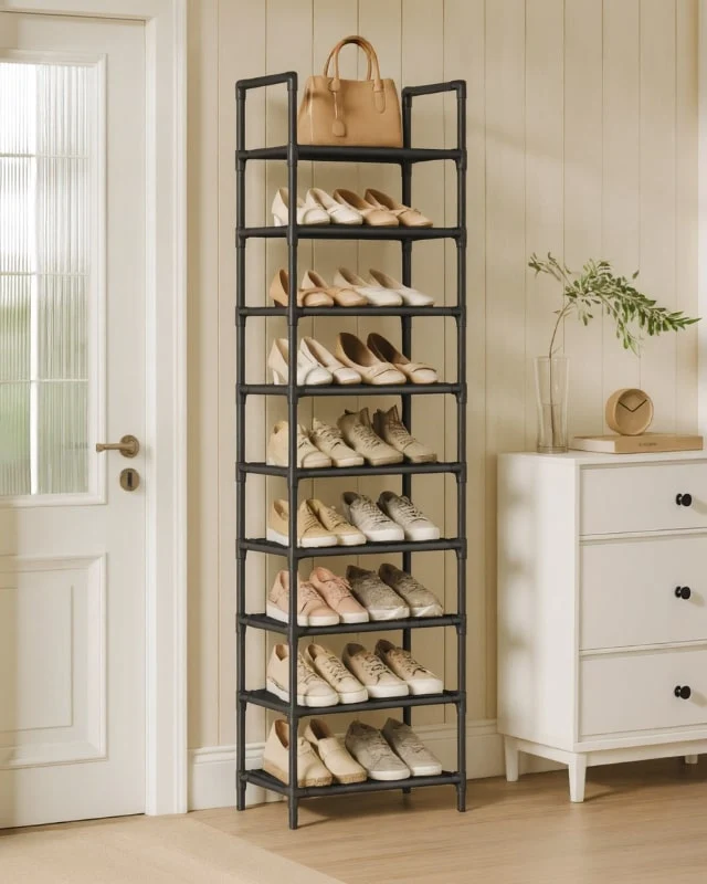 SlimStack Schuhregal 10 Ebenen – Platzsparendes Aufbewahrungssystem | Karnz