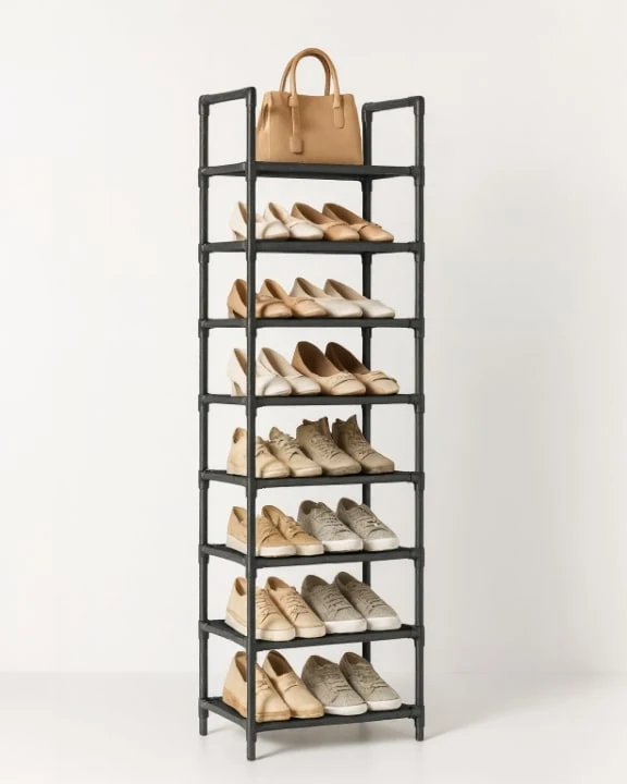 SlimStack Schuhregal 10 Ebenen – Platzsparendes Aufbewahrungssystem | Karnz
