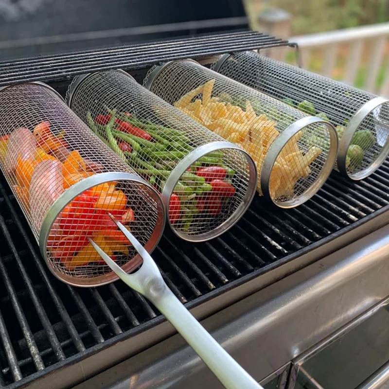 Edelstahl Rolling BBQ Grillkorb | Karnz