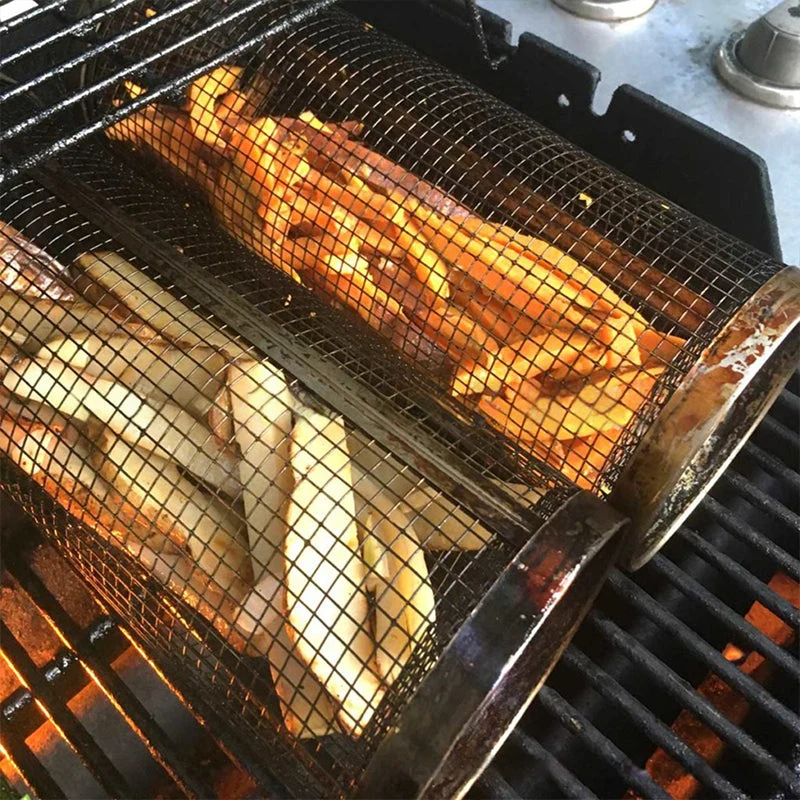 Edelstahl Rolling BBQ Grillkorb | Karnz