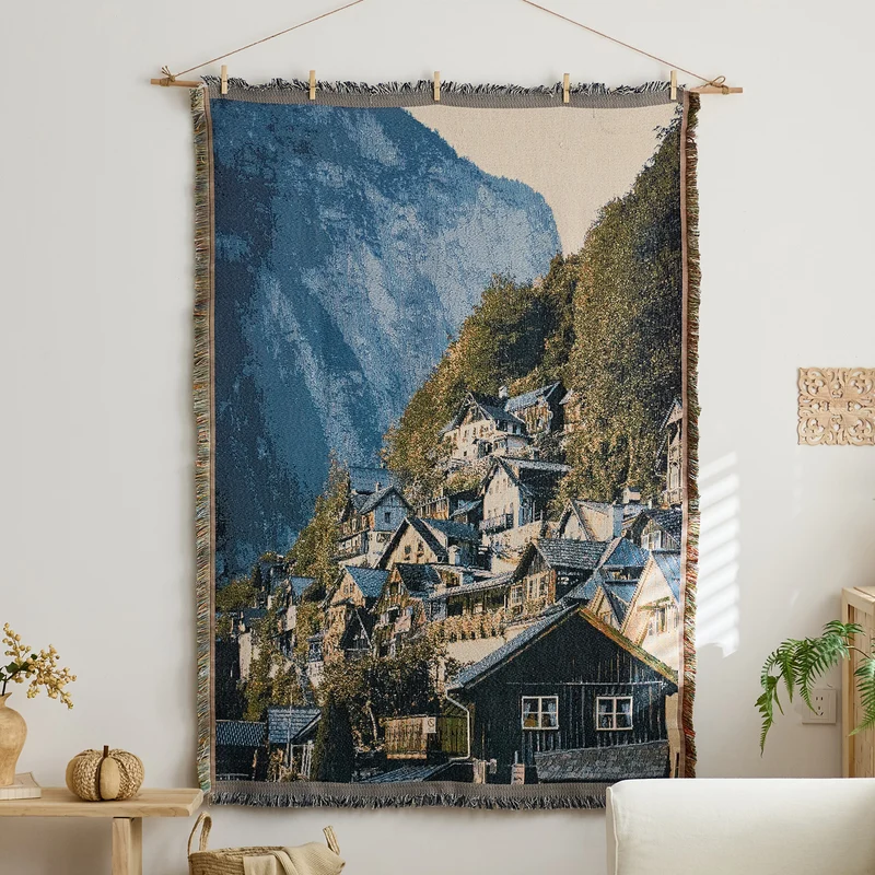 Künstlerischer gewebter Wandteppich Wandbehang