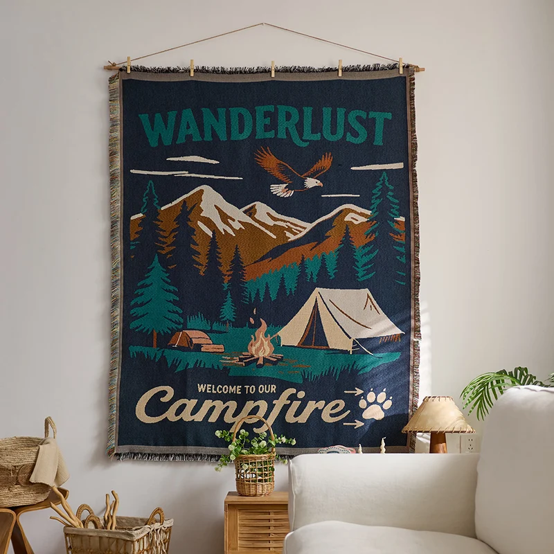 Künstlerischer gewebter Wandteppich Wandbehang