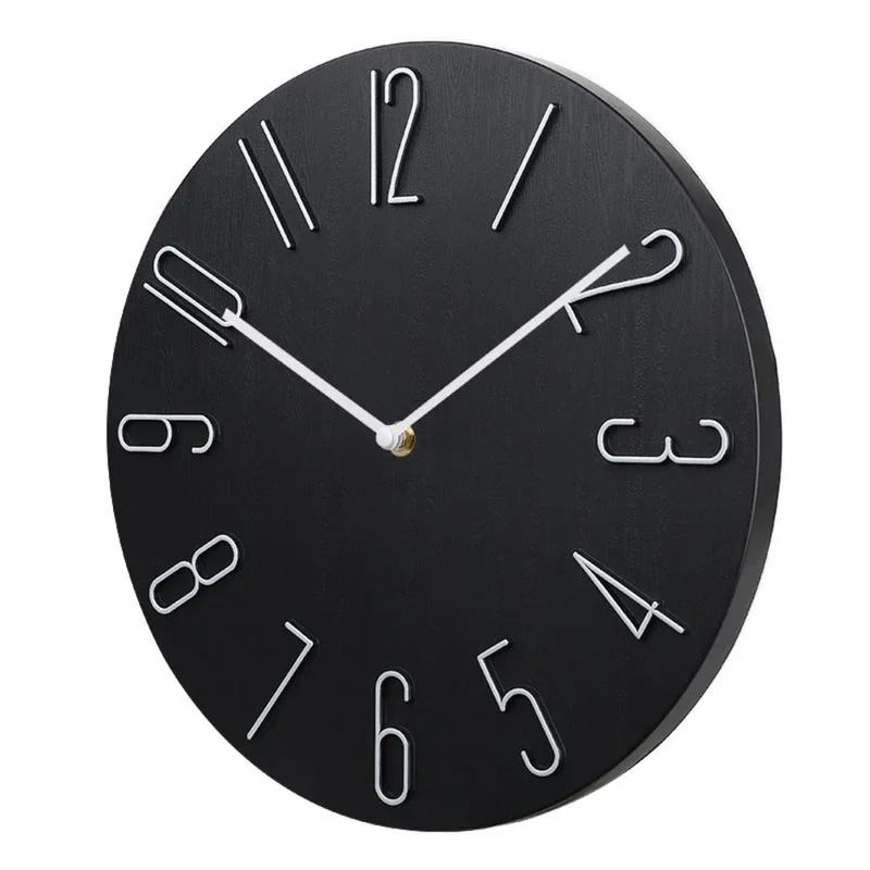 Silencio Moderne, geräuschlose Wanduhr – Minimalistisches Design mit Quarzwerk