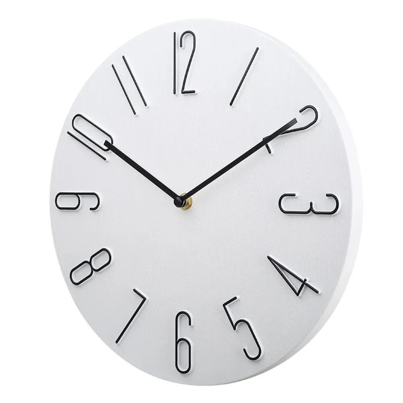 Silencio Moderne, geräuschlose Wanduhr – Minimalistisches Design mit Quarzwerk