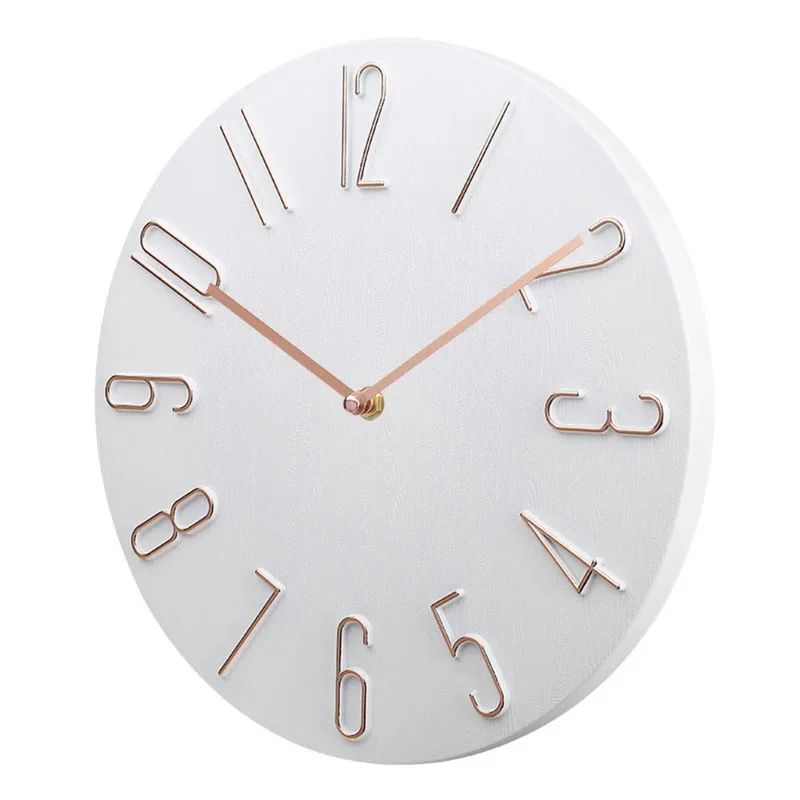 Silencio Moderne, geräuschlose Wanduhr – Minimalistisches Design mit Quarzwerk