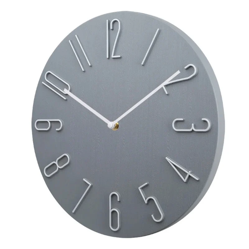 Silencio Moderne, geräuschlose Wanduhr – Minimalistisches Design mit Quarzwerk