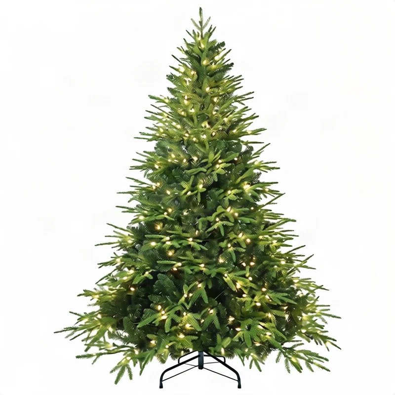Karnz Künstlicher Weihnachtsbaum PE, 120–400 cm, optional mit warmweißer LED-Lichterkette