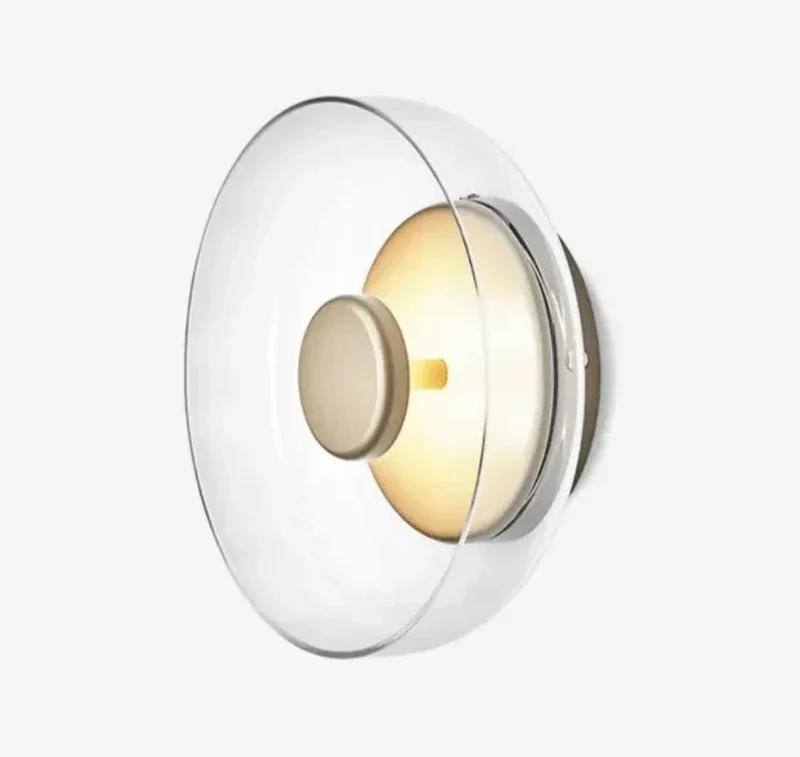 Elegante Hängende Wandlampe mit Glasschale | Zeitloses Design & Angenehmes Licht für Stilvolle Wandbeleuchtung | Karnz