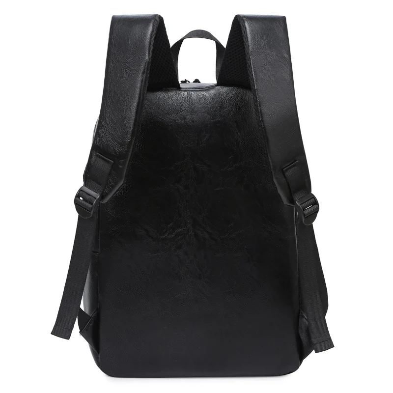 Umweltfreundlicher strukturierten Leder Laptop Rucksack Karnz