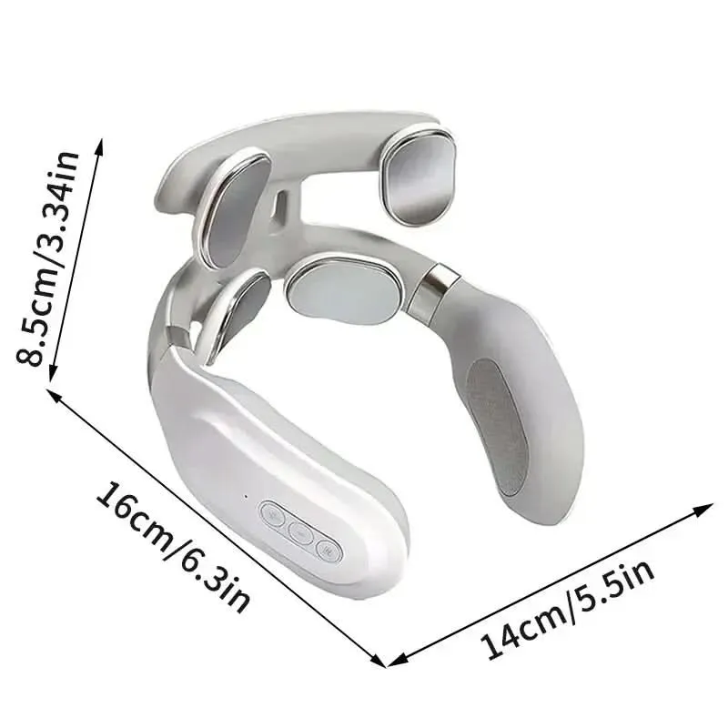 4-in-1 Nackenmassagegerät mit Wärme- und Vibrationsfunktion