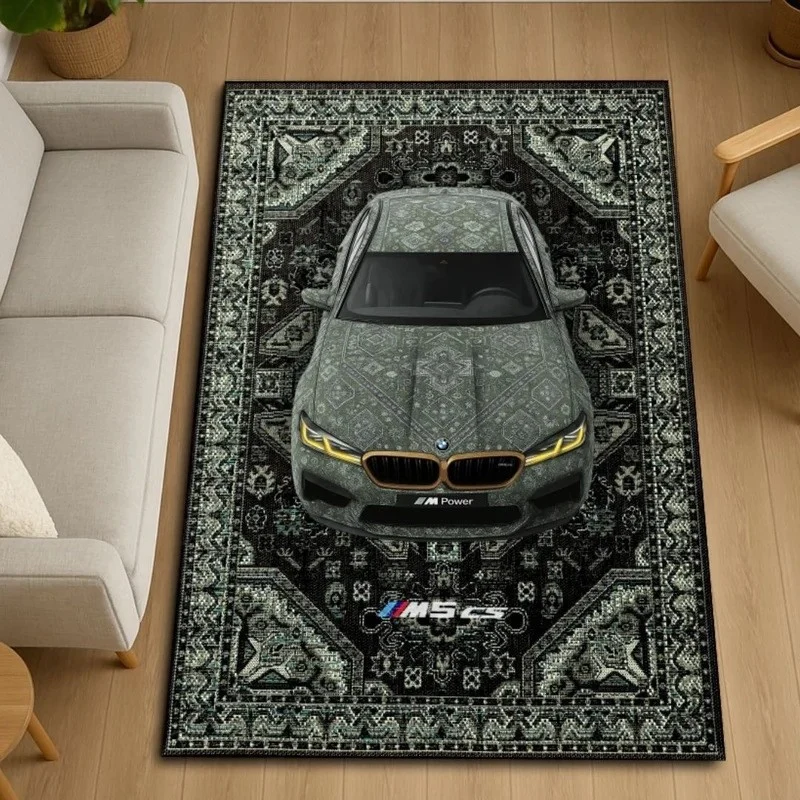 Dekorativer, automobil-inspirierter Teppich