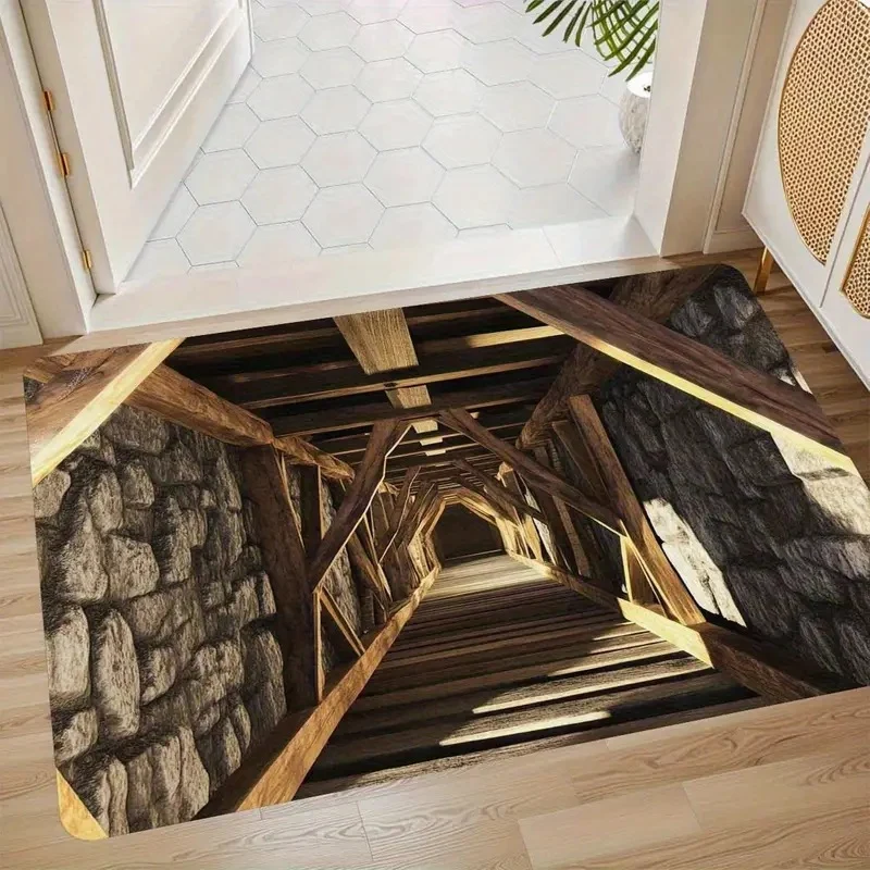 Künstlerische 3D Optical Illusion Fußmatte Karnz