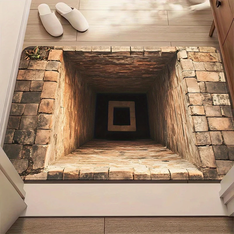 Künstlerische 3D Optical Illusion Fußmatte Karnz