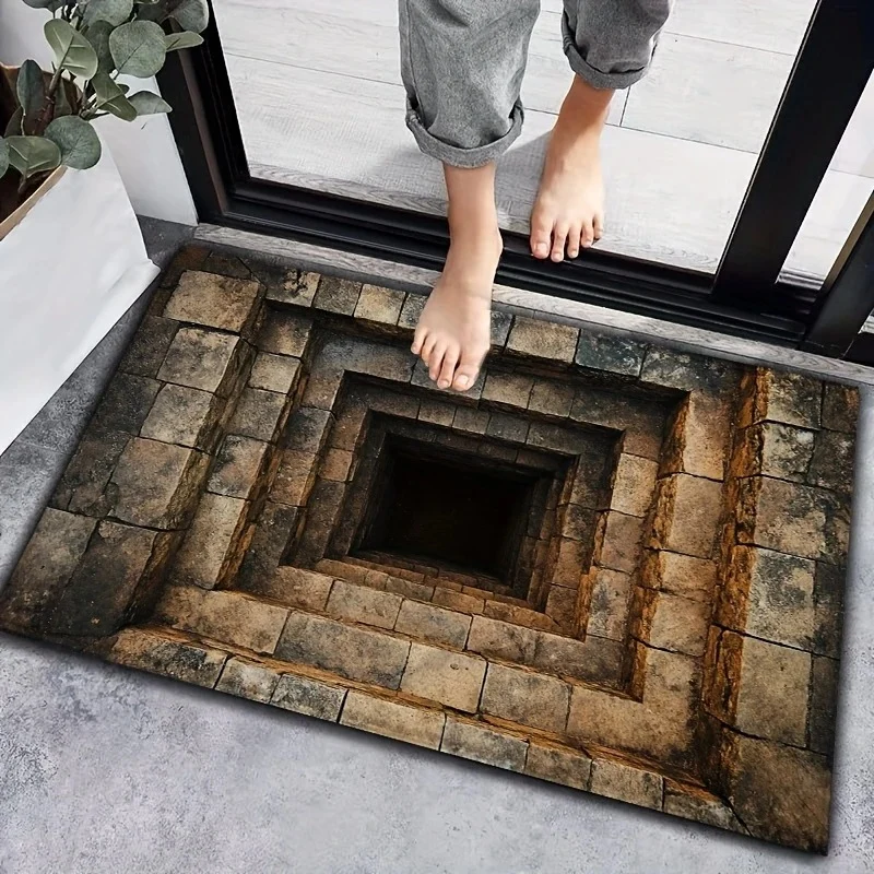 Künstlerische 3D Optical Illusion Fußmatte Karnz