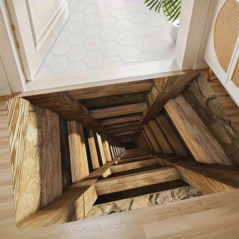 Künstlerische 3D Optical Illusion Fußmatte Karnz