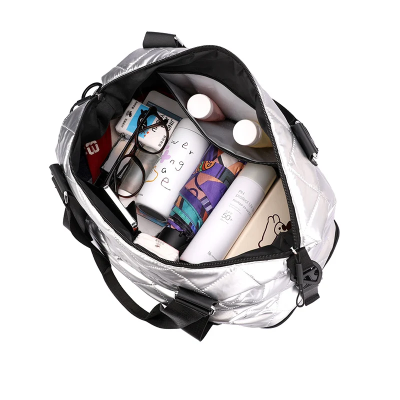 Stilvolle gesteppt Sport-Duffel-Tasche Karnz