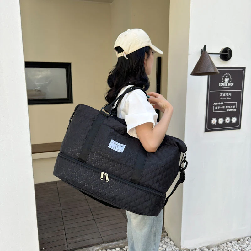 Stilvolle gesteppt Reis-Duffle Karnz