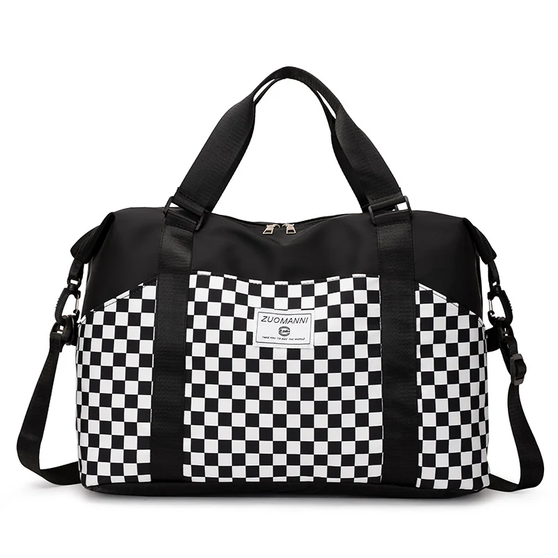 Stilvoller Schachbrett-Duffle-Bag Karnz