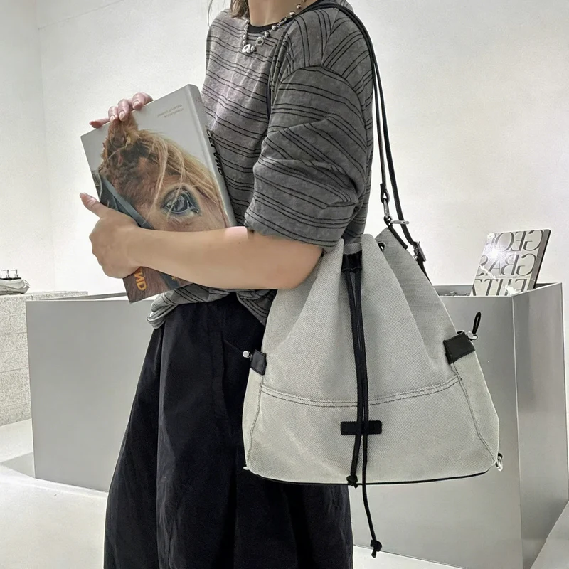 Stilvolle Zugband Eimer Tasche